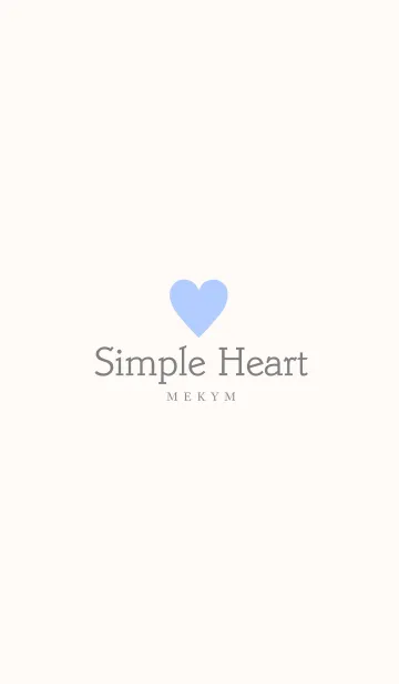 [LINE着せ替え] Blue Heart -SIMPLE-の画像1