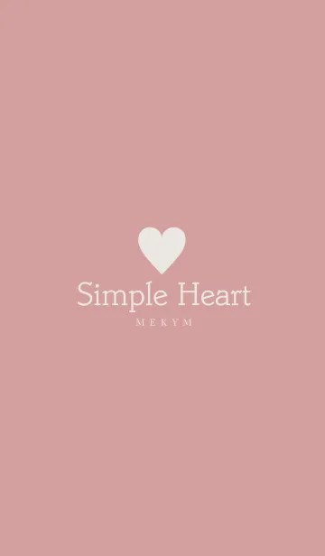 [LINE着せ替え] Dusky Pink Heart 2 -SIMPLE-の画像1