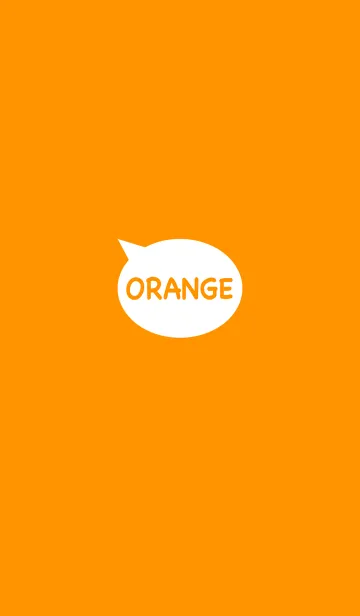 [LINE着せ替え] シンプル オレンジ No.1の画像1