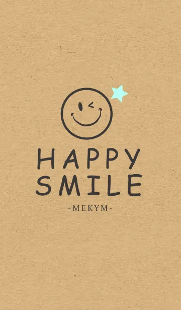 [LINE着せ替え] HAPPY SMILE KRAFT 10 -STAR-の画像1