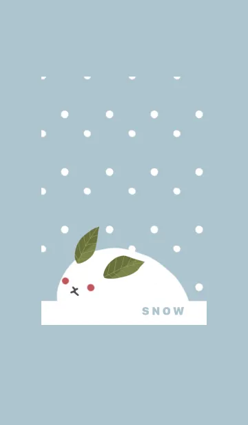 [LINE着せ替え] 雪ウサギの画像1