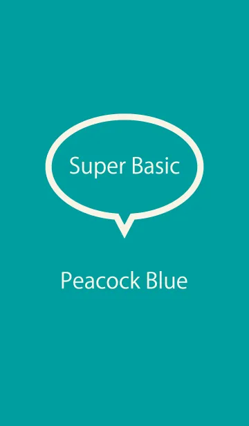 [LINE着せ替え] Super Basic Peacock Blueの画像1