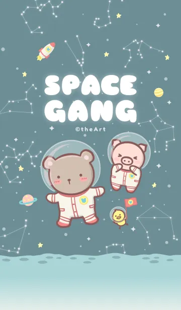 [LINE着せ替え] Space Gangの画像1