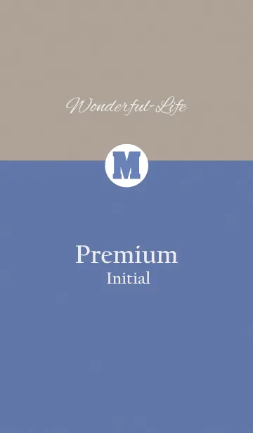 [LINE着せ替え] Premium Initial M.の画像1