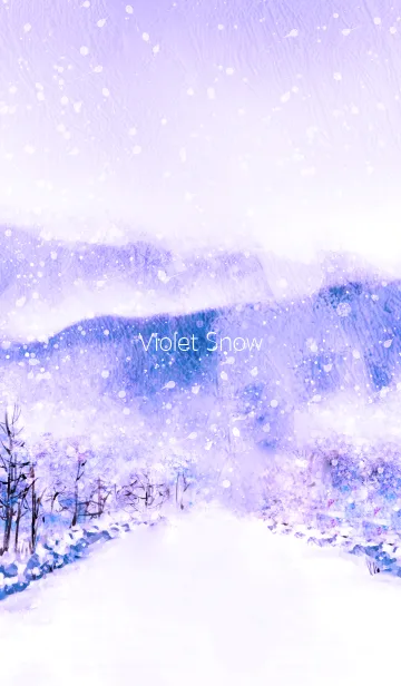[LINE着せ替え] Violet winterの画像1