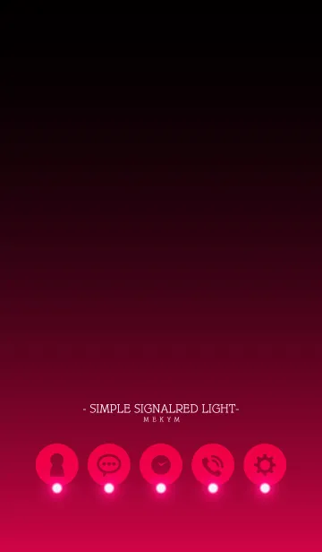 [LINE着せ替え] - SIMPLE SIGNALRED LIGHT -の画像1