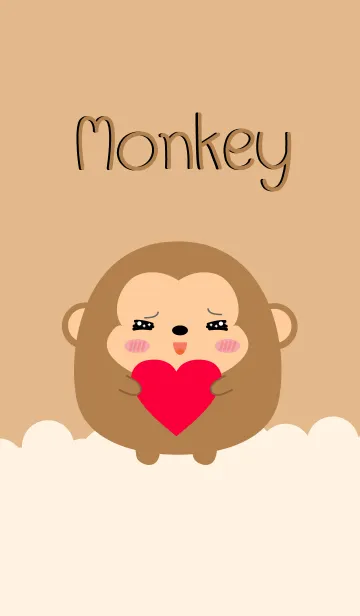 [LINE着せ替え] Simple Lovely Fat Monkey (jp)の画像1