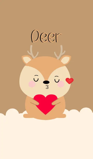[LINE着せ替え] Simple Lovely Deer (jp)の画像1