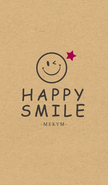 [LINE着せ替え] HAPPY SMILE KRAFT 12 -STAR-の画像1