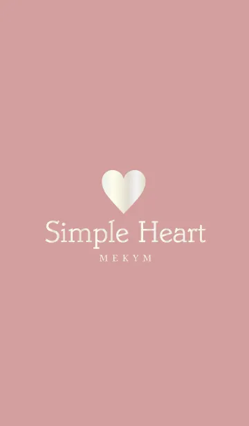 [LINE着せ替え] Dusky Pink Heart 3 -SIMPLE-の画像1