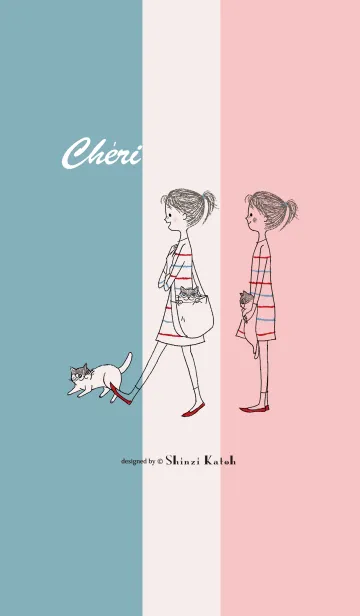 [LINE着せ替え] Chéri with Chignon -Hello-の画像1