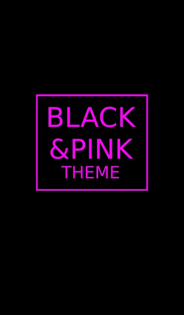 [LINE着せ替え] ブラック＆ピンクの画像1