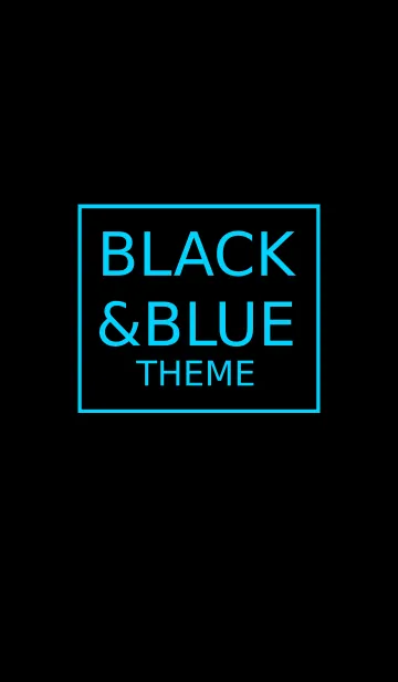 [LINE着せ替え] ブラック＆ブルー 2の画像1