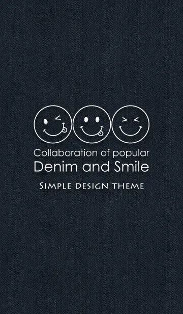 [LINE着せ替え] Denim ＆ Smileの画像1