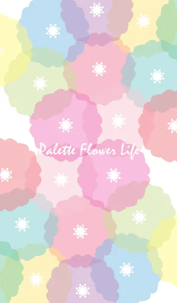 [LINE着せ替え] Palette Flower Lifeの画像1
