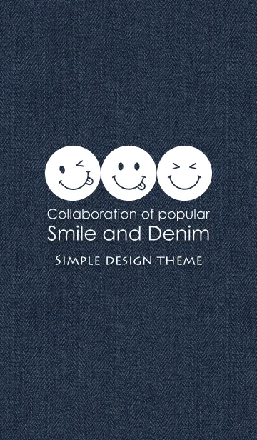 [LINE着せ替え] Smile ＆ Denimの画像1