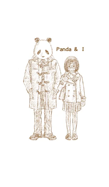 [LINE着せ替え] パンダと私の画像1
