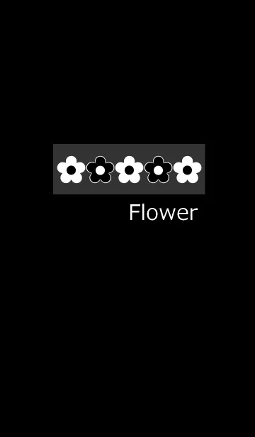 [LINE着せ替え] 花と黒7の画像1