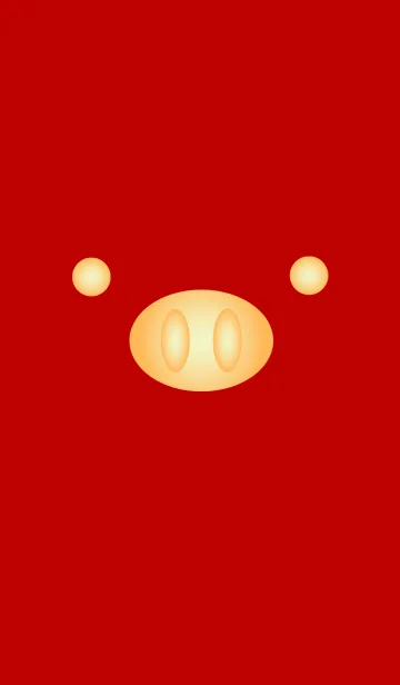 [LINE着せ替え] フルスクリーンかわいいゴールデンブタの画像1