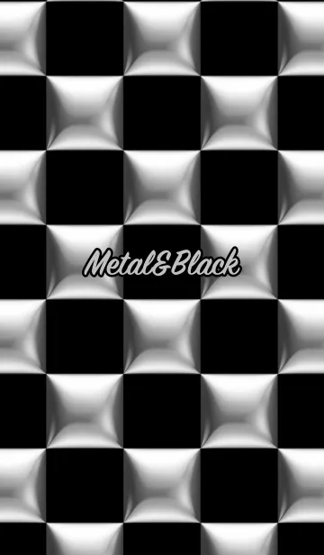 [LINE着せ替え] シンプル メタルと黒 ロゴ無し No.5の画像1