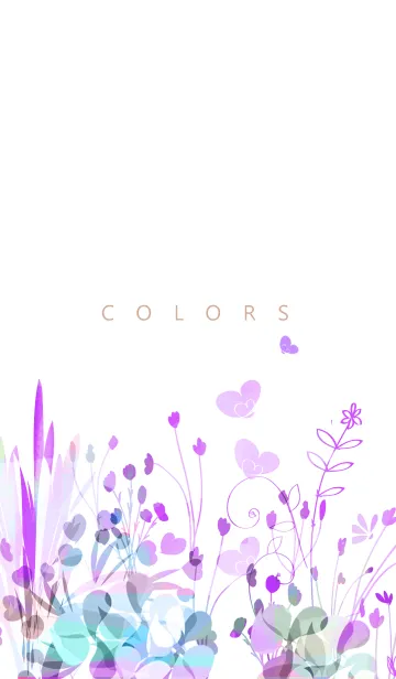 [LINE着せ替え] artwork_colors purpleの画像1