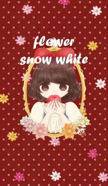 [LINE着せ替え] Flower Snow Whiteの画像1