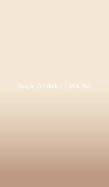 [LINE着せ替え] Simple Gradation - Milk Teaの画像1