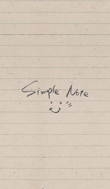 [LINE着せ替え] シンプルノート -Simple Note-の画像1