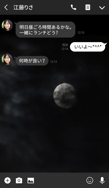 [LINE着せ替え] 夜ノ月 -Moon Night-の画像3