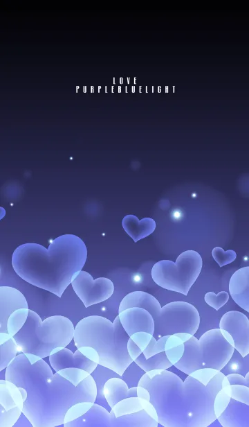 [LINE着せ替え] LOVE PURPLE BLUE HEART.の画像1