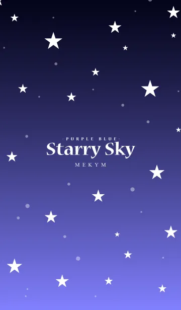 [LINE着せ替え] - Starry Sky Purple Blue -の画像1