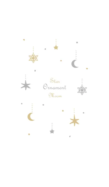 [LINE着せ替え] Moon＆Star Ornamentの画像1