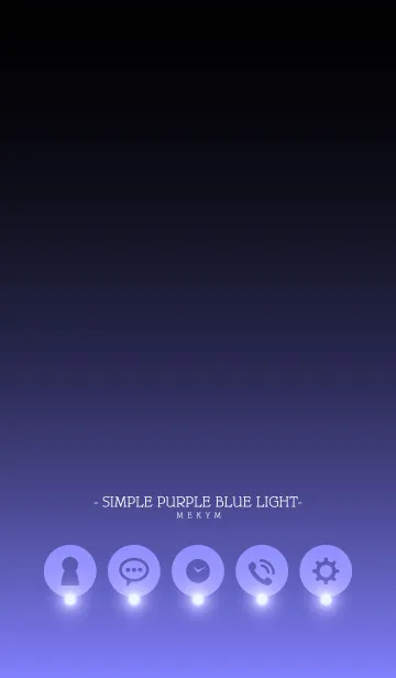 [LINE着せ替え] - SIMPLE PURPLE BLUE LIGHT -の画像1