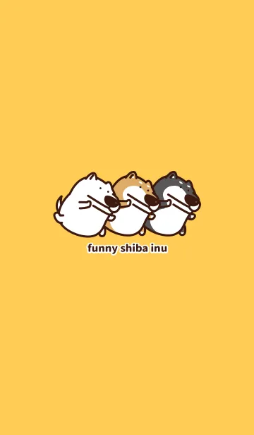 [LINE着せ替え] funny shiba inu 2の画像1