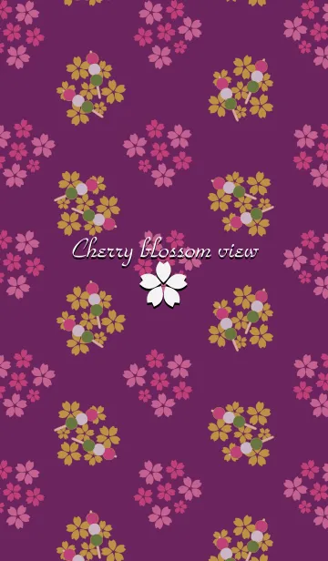 [LINE着せ替え] Cherry blossom view -Purple-の画像1