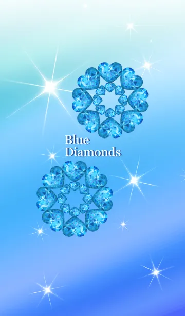 [LINE着せ替え] 幸せを呼ぶブルーダイヤモンドの画像1