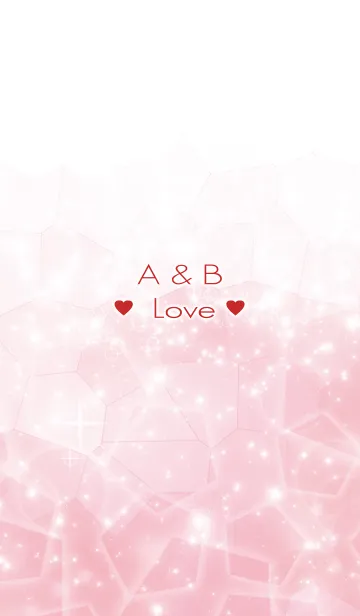 [LINE着せ替え] A ＆ B Love☆Initial☆Themeの画像1