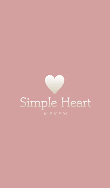 [LINE着せ替え] Dusky Pink Heart 5 -SIMPLE-の画像1