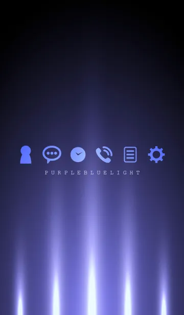 [LINE着せ替え] PURPLE BLUE LIGHT 2の画像1