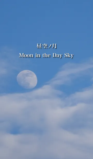 [LINE着せ替え] 昼空ノ月の画像1