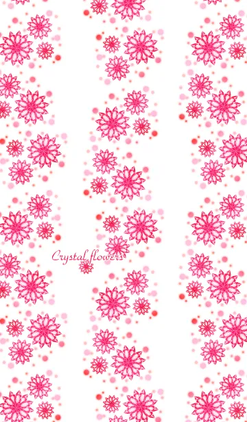 [LINE着せ替え] クリスタルフラワー・ピンクの画像1