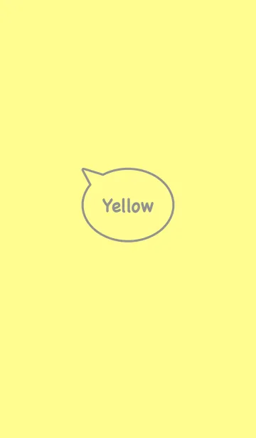 [LINE着せ替え] シンプル イエロー [黄色] No.1の画像1