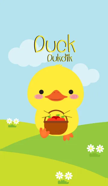 [LINE着せ替え] Lovely Duck Duk Dik Theme (jp)の画像1