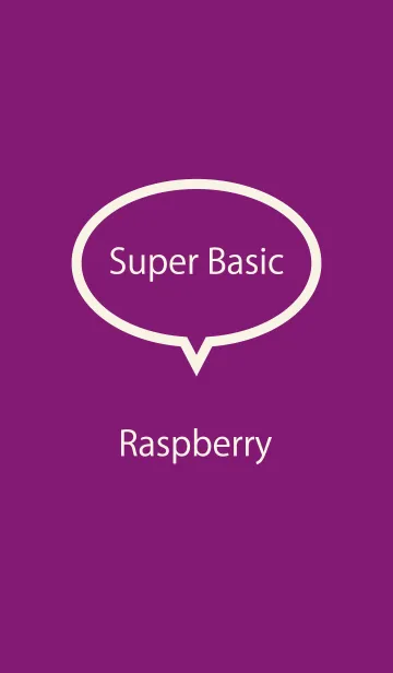 [LINE着せ替え] Super Basic Raspberryの画像1