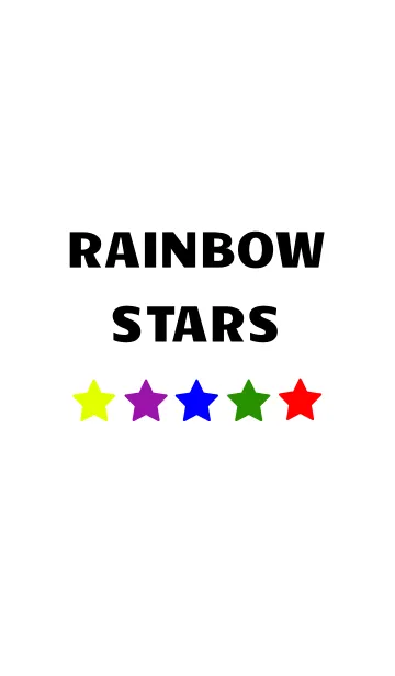 [LINE着せ替え] レインボー スターの画像1