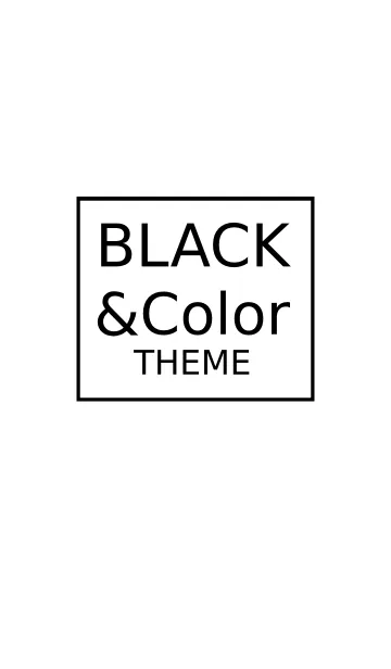[LINE着せ替え] ブラック＆カラー 7の画像1