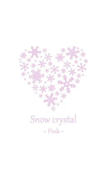 [LINE着せ替え] Snowy crystal - Pinkの画像1