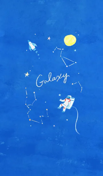 [LINE着せ替え] らくがきタッチの宇宙きせかえの画像1