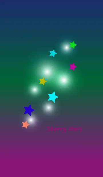 [LINE着せ替え] Starry stars gradationの画像1