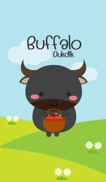 [LINE着せ替え] Lovely Buffalo Duk Dik Theme (jp)の画像1